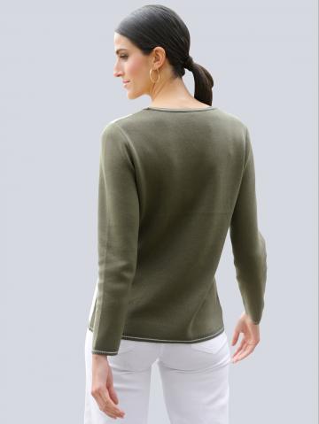 Пуловер с круглым вырезом