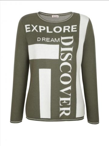 Пуловер с круглым вырезом