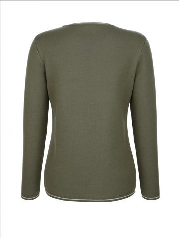 Пуловер с круглым вырезом