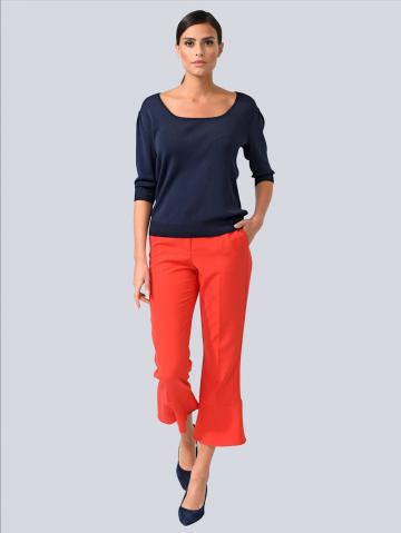 Пуловер с круглым вырезом