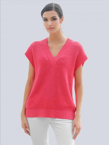 Пуловер с круглым вырезом