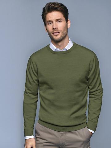 Пуловер с круглым вырезом