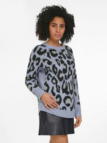 Пуловер с круглым вырезом