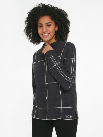 Пуловер с круглым вырезом