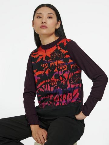 Пуловер с круглым вырезом