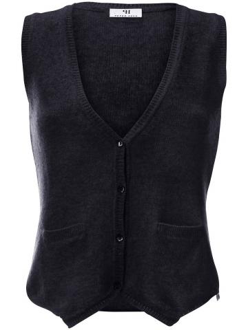 Вязаная жилетка