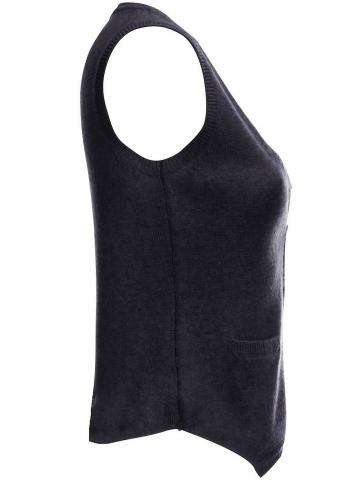 Вязаная жилетка