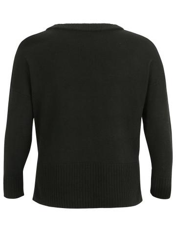 Пуловер с круглым вырезом