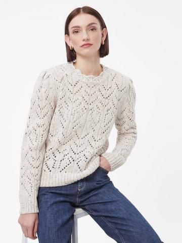 Пуловер с круглым вырезом