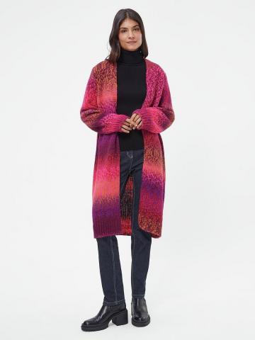 Длинный вязаный кардиган