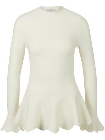 Пуловер с круглым вырезом