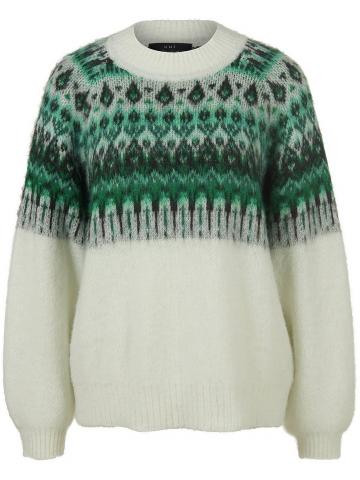 Пуловер с круглым вырезом