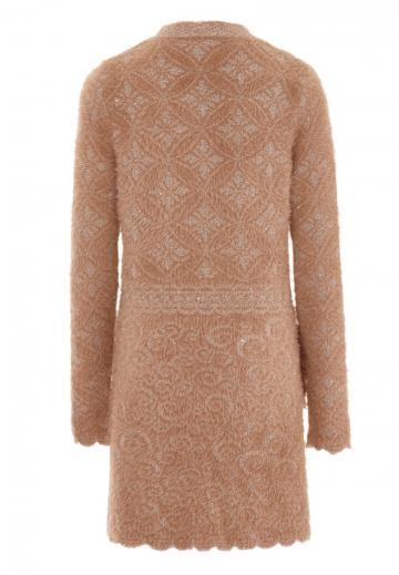 Жаккардовая вязаная кофта
