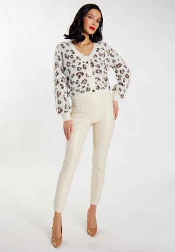 Жаккардовая вязаная кофта