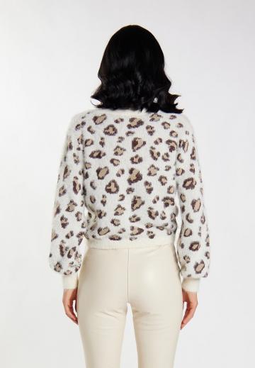 Жаккардовая вязаная кофта