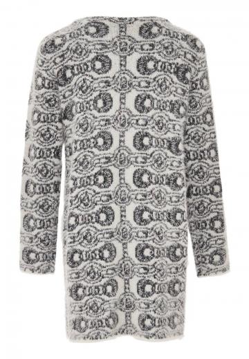 Жаккардовая вязаная кофта