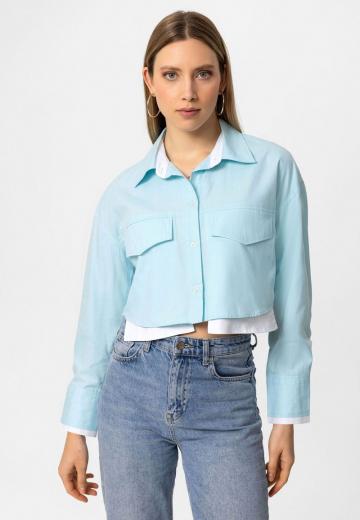 Куртка с накладнымит карманами