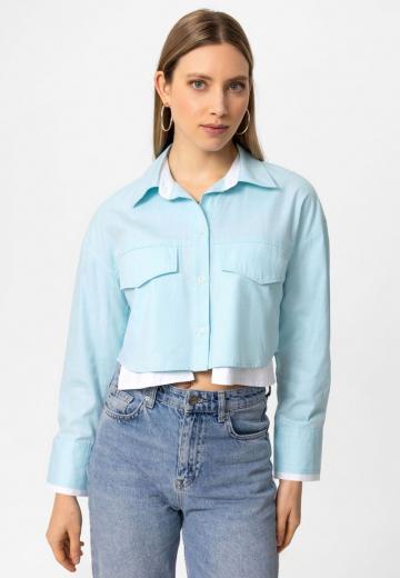 Куртка с накладнымит карманами