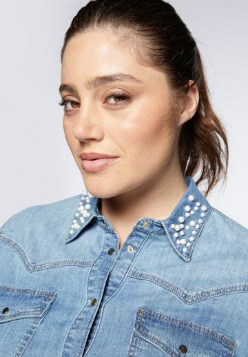 Джинсовая блузка