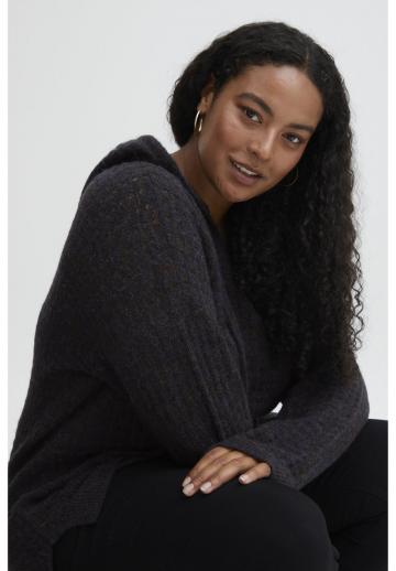 Пуловер с капюшоном