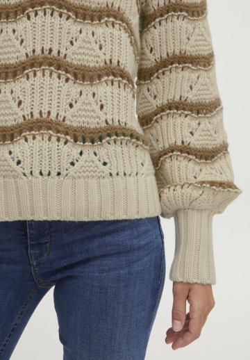 Пуловер в полоску