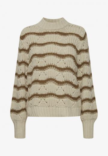 Пуловер в полоску