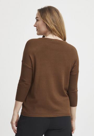 Пуловер с рукавом три четверти