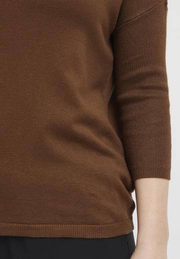 Пуловер с рукавом три четверти