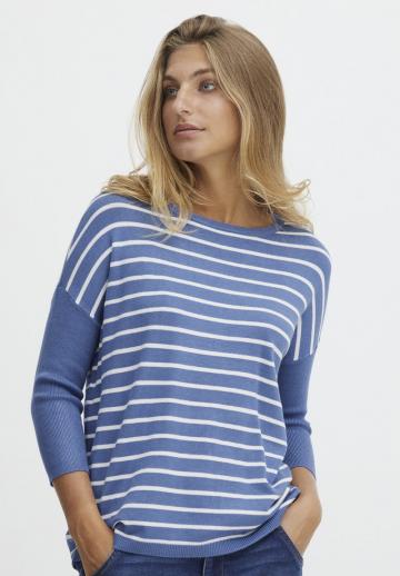 Пуловер с рукавом три четверти