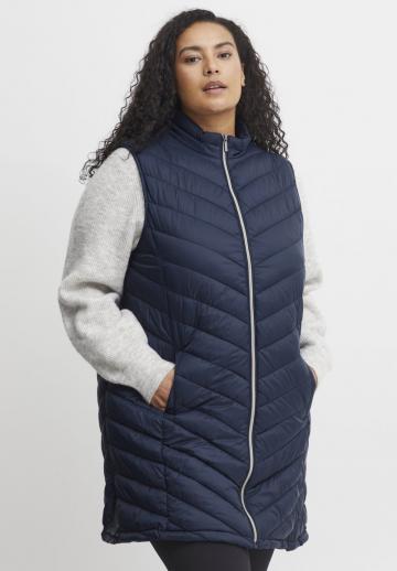 Длинный жилет