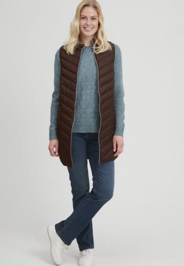 Длинный жилет