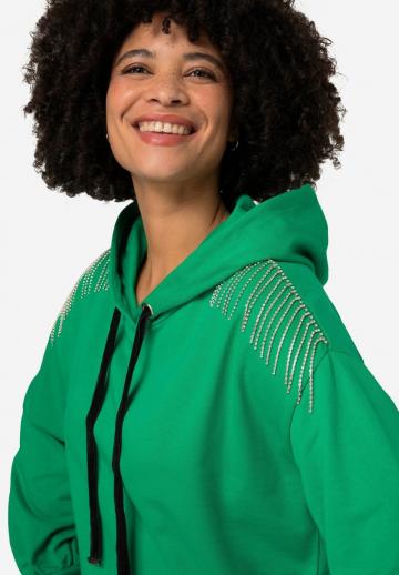 Пуловер с капюшоном