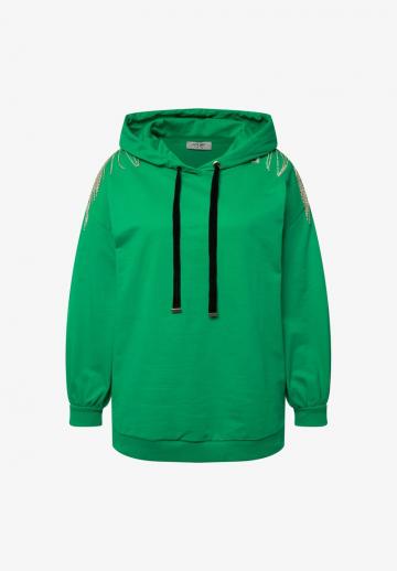 Пуловер с капюшоном