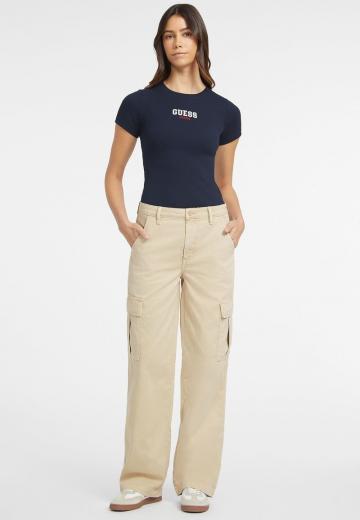 Брюки с накладными карманами