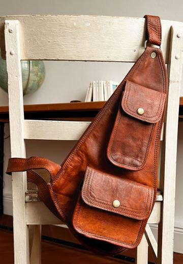 Кожаный рюкзак