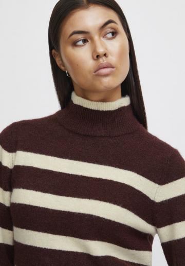 Пуловер в полоску