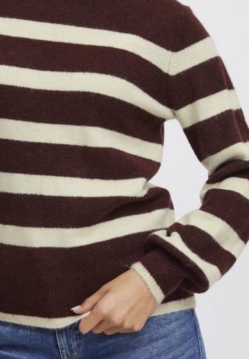 Пуловер в полоску