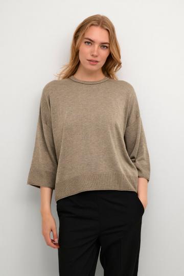 Пуловер с рукавом три четверти