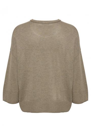 Пуловер с рукавом три четверти