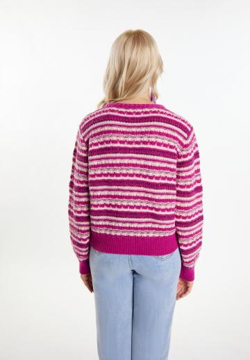 Жаккардовая вязаная кофта