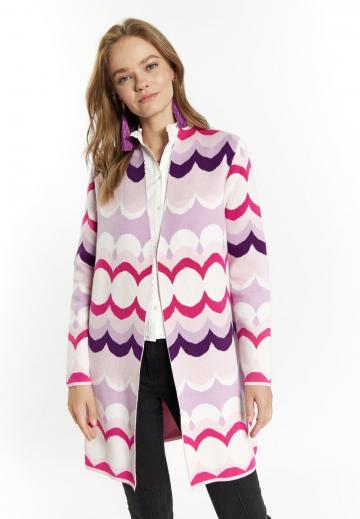 Жаккардовая вязаная кофта