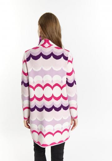 Жаккардовая вязаная кофта