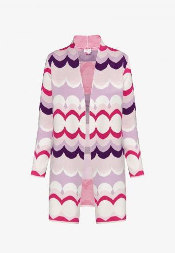 Жаккардовая вязаная кофта