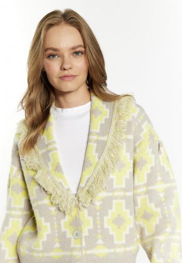 Жаккардовая вязаная кофта
