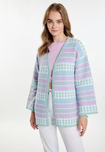 Жаккардовая вязаная кофта