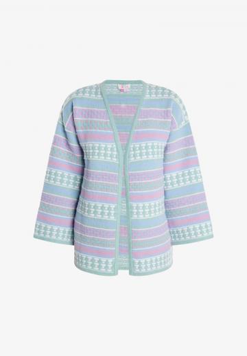 Жаккардовая вязаная кофта