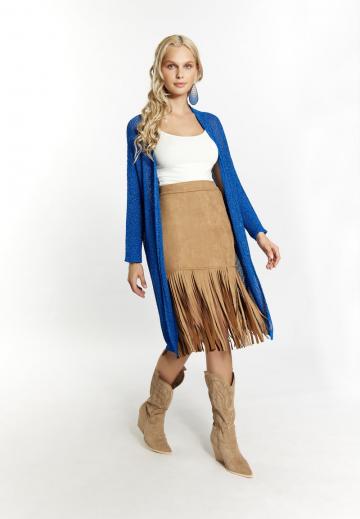 Длинный жилет