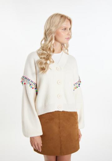 Жаккардовая вязаная кофта