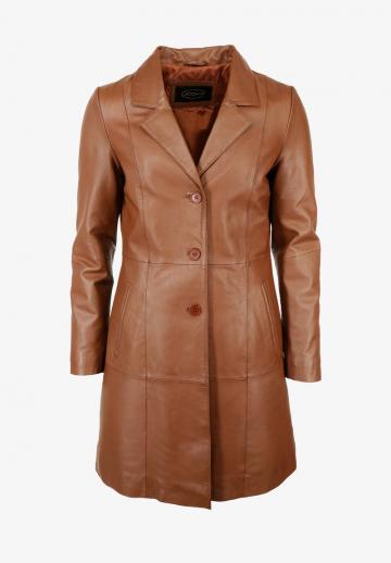 Кожаное пальто