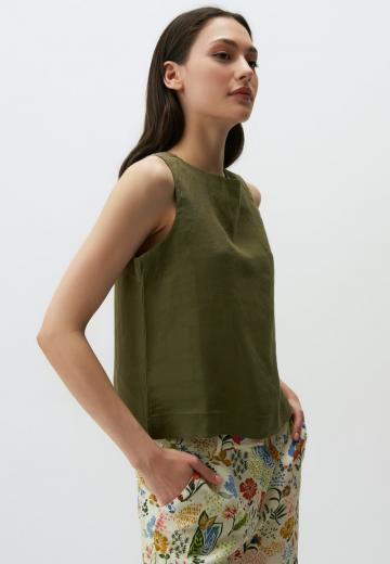 Блузка без рукавов